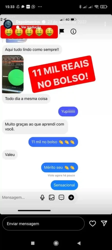 Depoimentos alunos FTZA curso de trading Hermann Greb